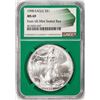 Image 1 : 1998 $1 American Silver Eagle Coin NGC MS69 Green Core