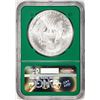 Image 2 : 1998 $1 American Silver Eagle Coin NGC MS69 Green Core