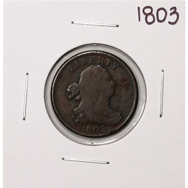 1803 Draped Bust Half Cent Coin