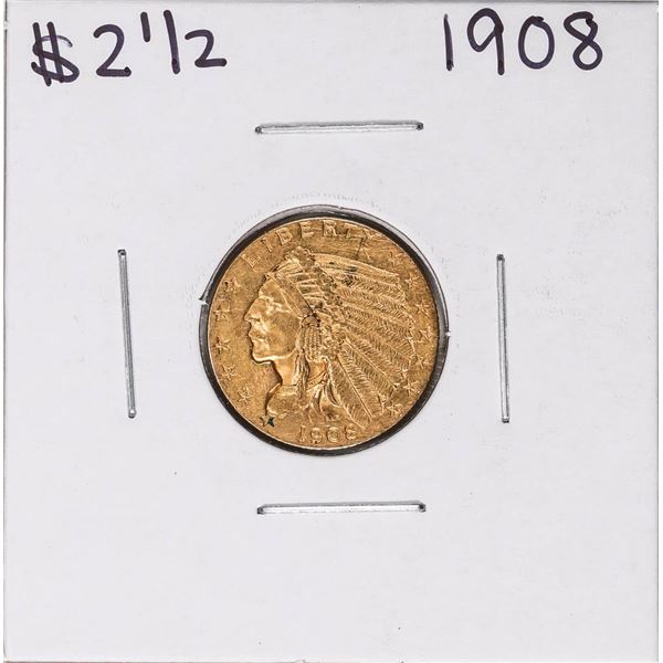 1908 $2 1/2 Indian Head Quarter Eagle Gold Coin