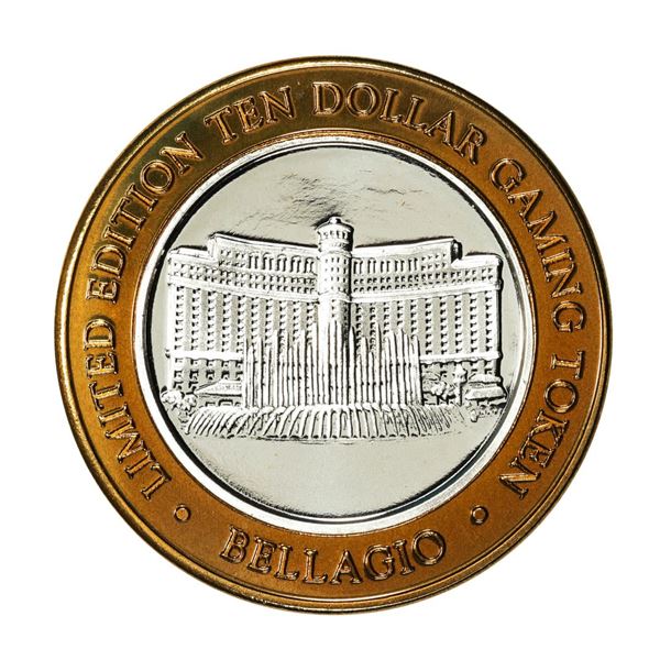 .999 Silver Bellagio Las Vegas, NV $10 Casino Limited Edition Gaming Token