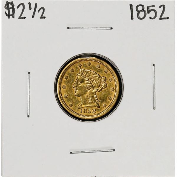 1852 $2 1/2 Liberty Head Quarter Eagle Gold Coin