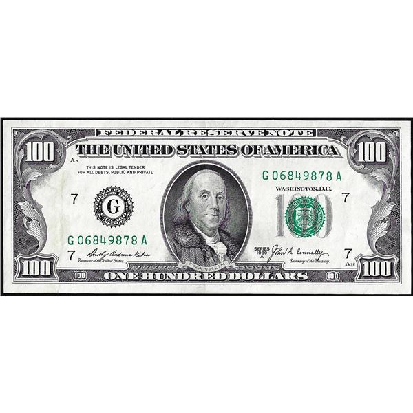 1969A $100 Federal Reserve Note Chicago