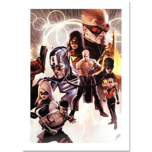 Stan Lee "The Mighty Avengers #30" Limited Edition Giclee on Canvas