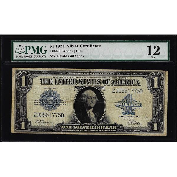 1923 $1 Silver Certificate Note Fr.239 PMG Fine 12