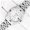 Image 3 : Rolex Ladies Stainless Steel Silver Index Ruby and Diamond Datejust Wristwatch