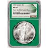 Image 1 : 1992 $1 American Silver Eagle Coin NGC MS69 Green Core