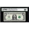 Image 1 : 2009 $1 Federal Reserve Note Mismatched Serial Number Error Fr.1934-L PMG Very Fine 30