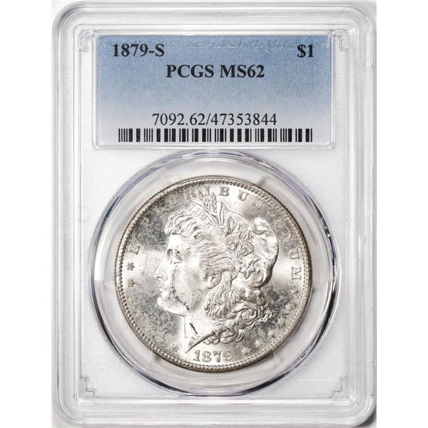 1879-S $1 Morgan Silver Dollar Coin PCGS MS62