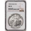 Image 1 : 1994 $1 American Silver Eagle Coin NGC MS70