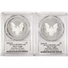 Image 2 : Lot of (2) 2020-W $1 Proof American Silver Eagle Coin PCGS PR70DCAM FDOI