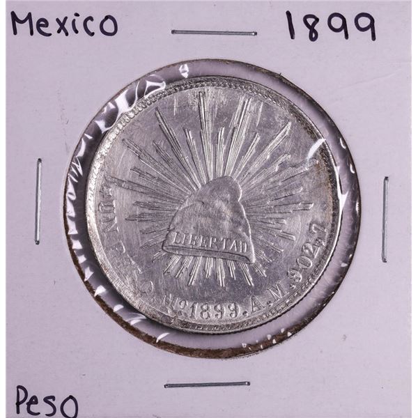 1899MO A.M. Mexico Peso Silver Coin