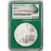 Image 1 : 2005 $1 American Silver Eagle Coin NGC MS70 From US Mint Sealed Box Green Core