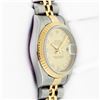 Image 3 : Rolex Ladies Two Tone Factory Champagne Diamond Datejust Wristwatch