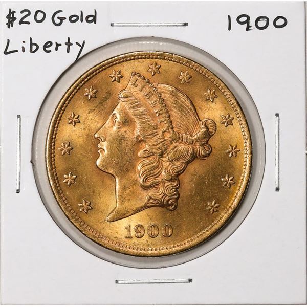 1900 $20 Liberty Head Double Eagle Gold Coin