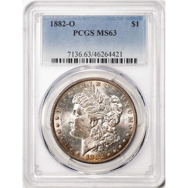 1882-O $1 Morgan Silver Dollar Coin PCGS MS63