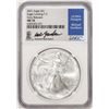 Image 1 : 2021 Type 2 $1 American Silver Eagle Coin NGC MS70 Early Releases Gaudioso Signature