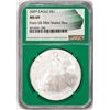 Image 1 : 2007 $1 American Silver Eagle Coin NGC MS69 Green Core