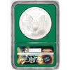 Image 2 : 2007 $1 American Silver Eagle Coin NGC MS69 Green Core