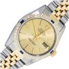 Image 1 : Rolex Mens Two Tone Champagne Index Sapphire and Diamond Datejust Wristwatch