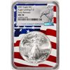 Image 1 : 2021 Type 2 $1 American Silver Eagle Coin NGC MS70 Early Releases Flag Core