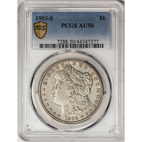 1903-S $1 Morgan Silver Dollar Coin PCGS AU50