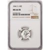 Image 1 : 1941-S Mercury Dime Coin NGC MS66FB