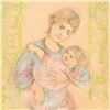 Image 2 : Edna Hibel (1917-2014) "Fair Alice and Baby" Limited Edition Lithograph on Rice Paper