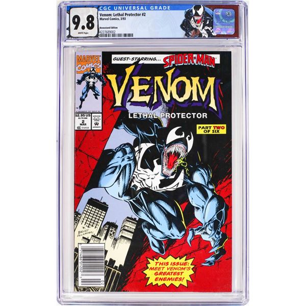 Marvel Comics Venom: Lethal Protector Comic Book #2 CGC 9.8