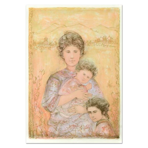 Edna Hibel (1917-2014) "Tatyana's Family" Limited Edition Lithograph on Paper