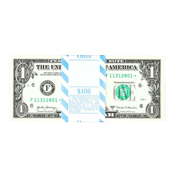 Pack of (100) Consecutive 2017A $1 Federal Reserve STAR Notes Atlanta