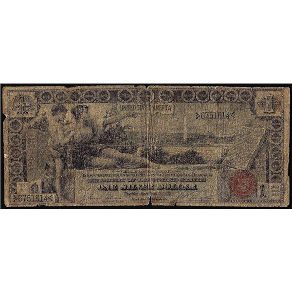 1896 $1 Educational Silver Certificate Note