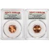 Image 1 : Lot of 2000 Lincoln Cent Memorial Coins Mint Error Broadstruck PCGS MS64/65RD