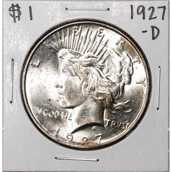 1927-D $1 Peace Silver Dollar Coin