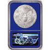 Image 2 : 2020(S) $1 American Silver Eagle Coin NGC MS70 FDOI San Francisco Mint Blue Core