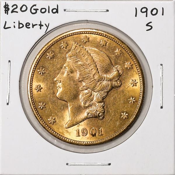 1901-S $20 Liberty Head Double Eagle Gold Coin