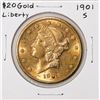 Image 1 : 1901-S $20 Liberty Head Double Eagle Gold Coin