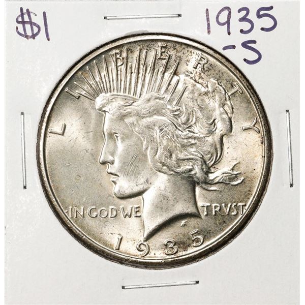 1935-S $1 Peace Silver Dollar Coin