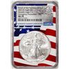 Image 1 : 2021(S) Type 1 $1 American Silver Eagle Coin NGC MS70 FDI San Francisco Flag Core