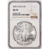 Image 1 : 2002 $1 American Silver Eagle Coin NGC MS70