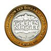 Image 2 : .999 Silver Golden Nugget Las Vegas, Nevada $10 Casino Limited Edition Gaming Token