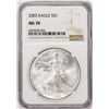 Image 1 : 2003 $1 American Silver Eagle Coin NGC MS70