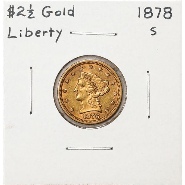 1878-S $2 1/2 Liberty Head Quarter Eagle Gold Coin