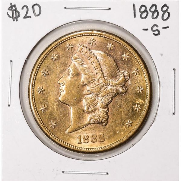 1888-S $20 Liberty Head Double Eagle Gold Coin