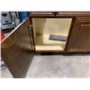 Image 3 : DARK WOOD X2 DOOR X2 DRAWER 42"L X 22"W X 34.5"H BATHROOM VANITY WITH SOFT CLOSE DOORS