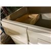 Image 2 : WHITE SHAKER STYLE X2 DOOR X2 DRAWER 42"L X 22"W X 34.5"H BATHROOM VANITY WITH SOFT CLOSE DOORS