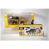 Image 1 : Two 1:50 scale Norscot CAT diecast toys including 993K wheel loader and 420D IT backhoe loader. Item