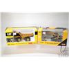 Image 1 : Two 1:50 scale Norscot CAT diecast toys including 777D off highway truck and 336D L Hydraulic excava