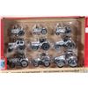 Image 2 : Two Ertl 75th Anniversary 1:64 scale Decades of Partnership Case IH including red set and silver set