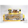 Image 1 : Two 1:50 scale Norscot CAT toys including D8R series 2 track-type tractor and 657G wheel tractor scr